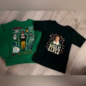 Elf sweatshirt and t shirt bundle
